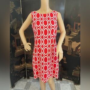 Red and white dress, alyx brand, size 8